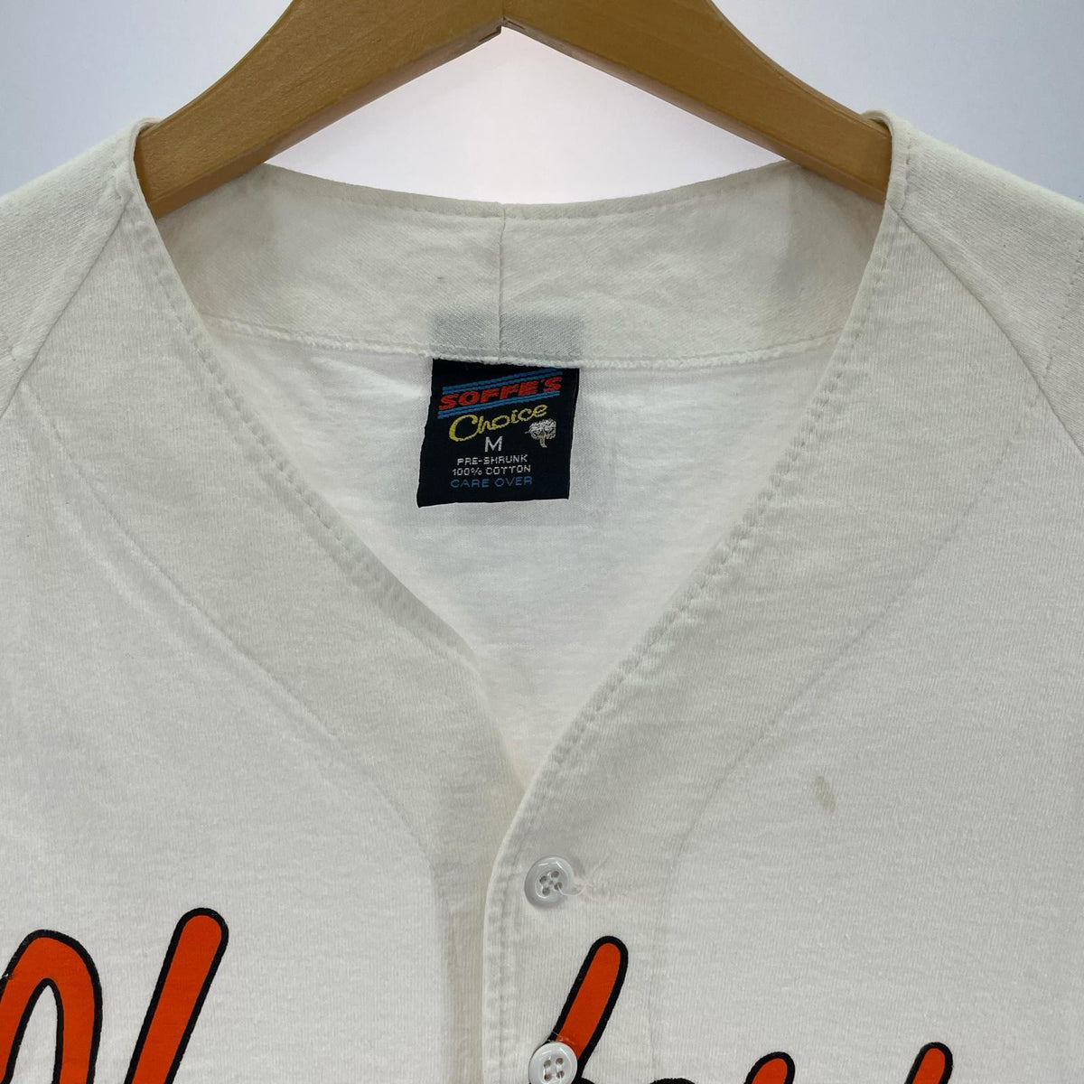 半袖シャツ 90s SOFFE HOOTERS ベースボール 白 (M) M ホワイト