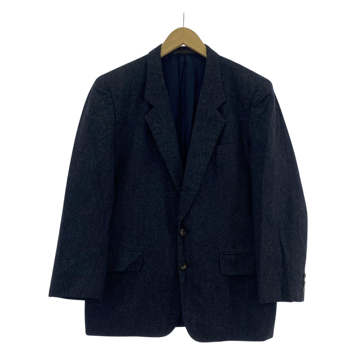テーラードジャケット COMME des GARCONS 80s~ ストライプ ウールジャケット M グレー M グレー
