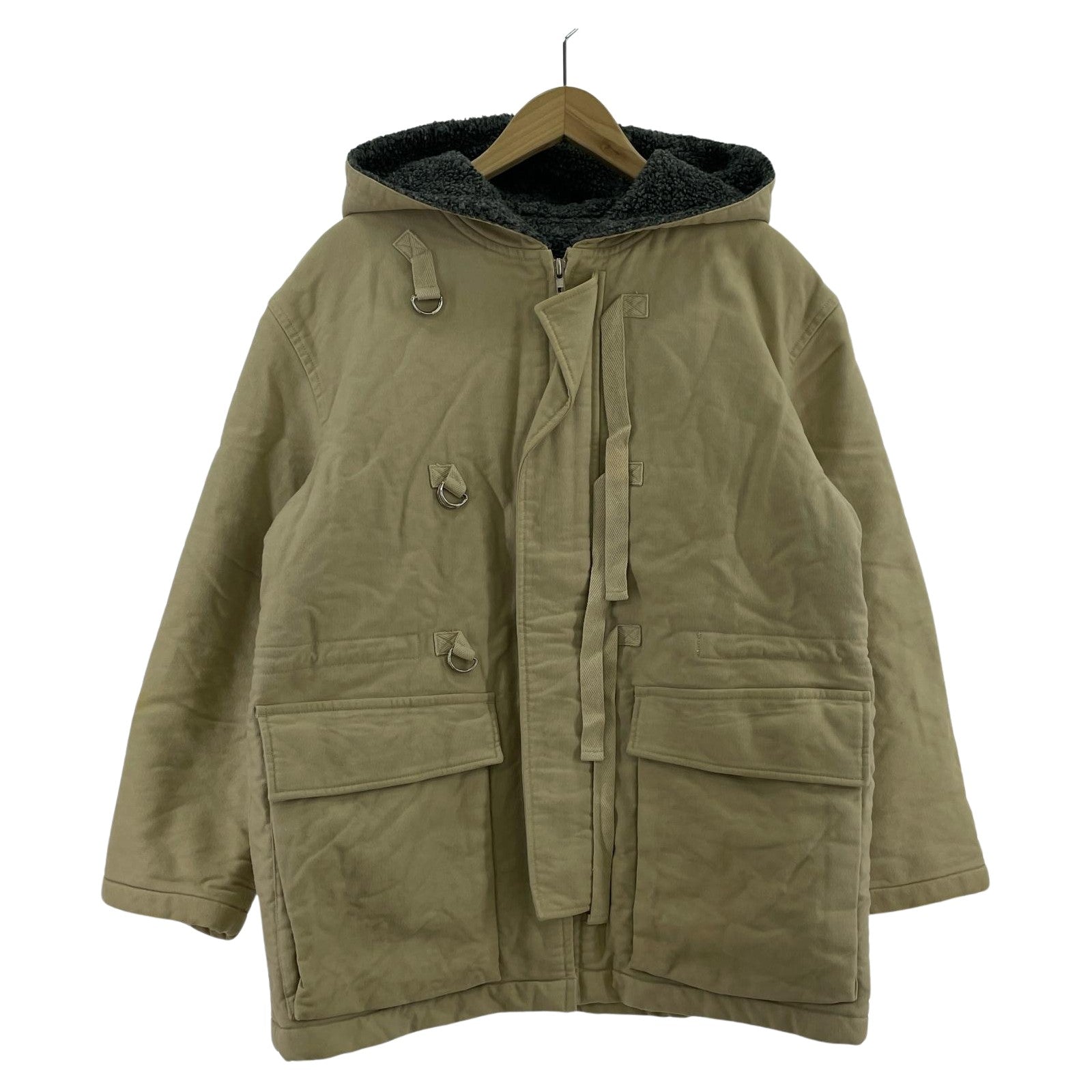 ジャケット ISSEY MIYAKE 80s~ I.S 内ボア モッズコート M ベージュ M ベージュ
