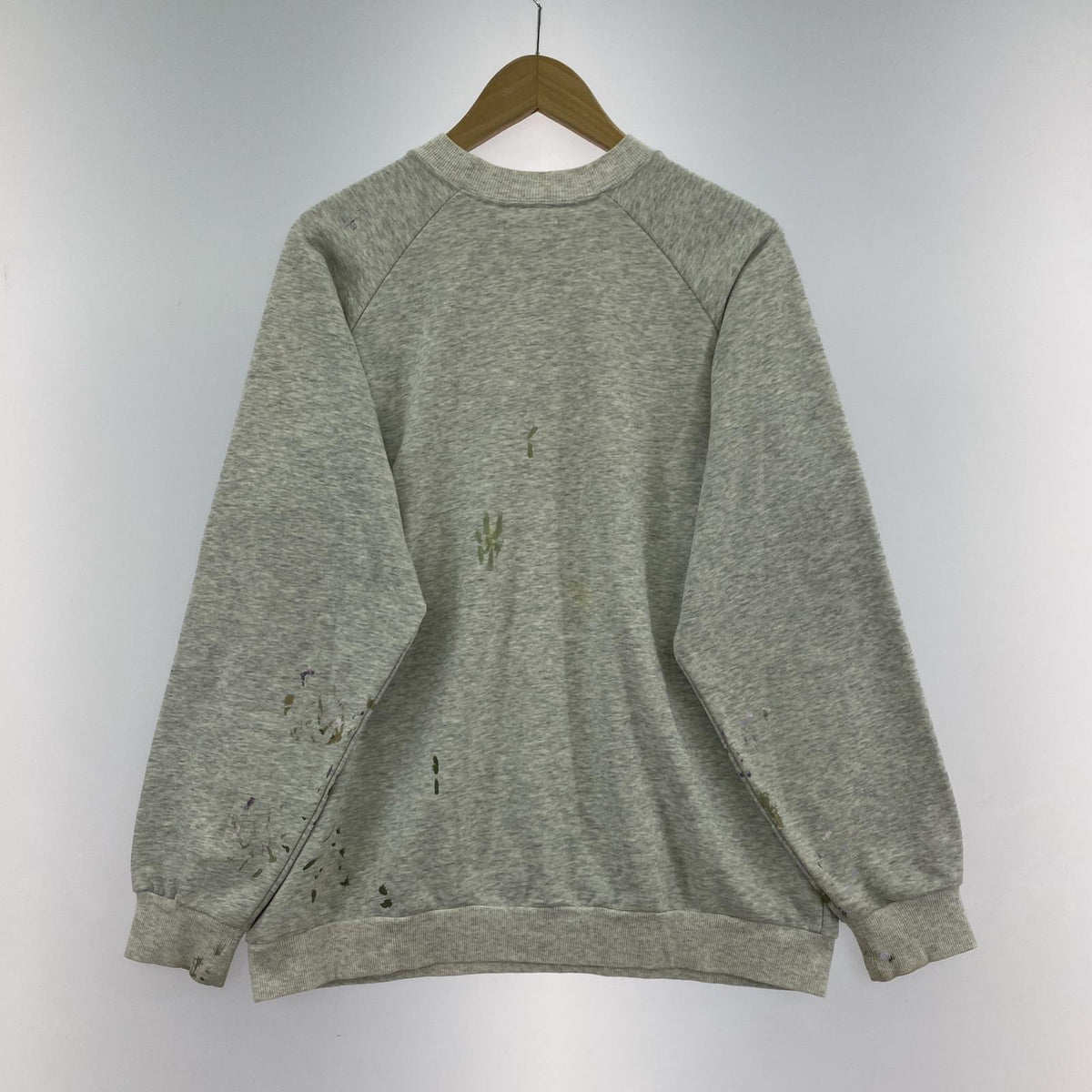 スウェット O. FILES OJARDORF×ken iijima ペンキ加工スウェット M グレー M グレー