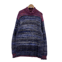ニット ハイネック NVY XL ネイビー