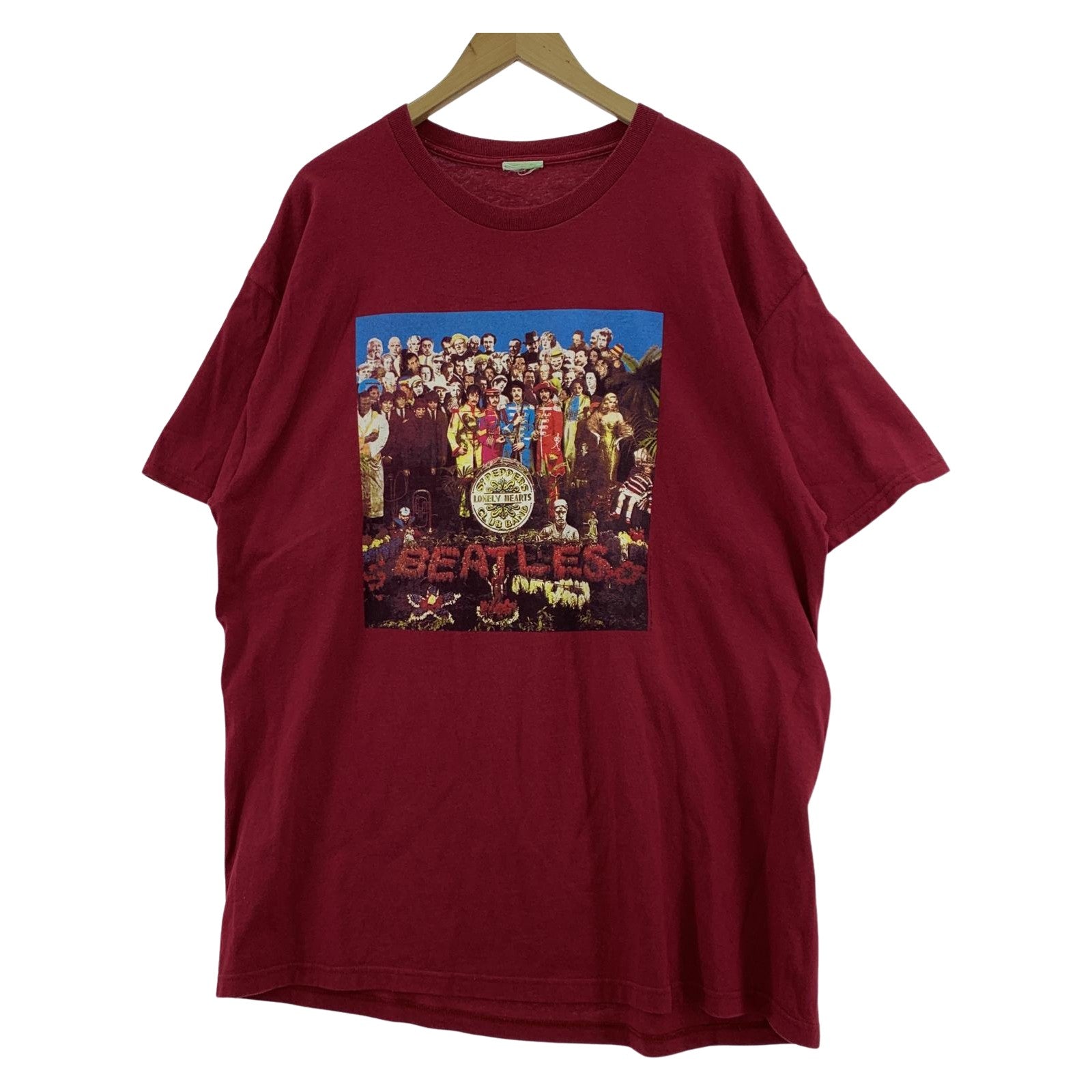 半袖Ｔシャツ 90s BEATLES LONELY HEARTS バンTee エンジ