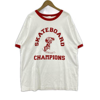 半袖Ｔシャツ SKATEBOARD CHAMPIONS Tee リンガーTee ホワイト