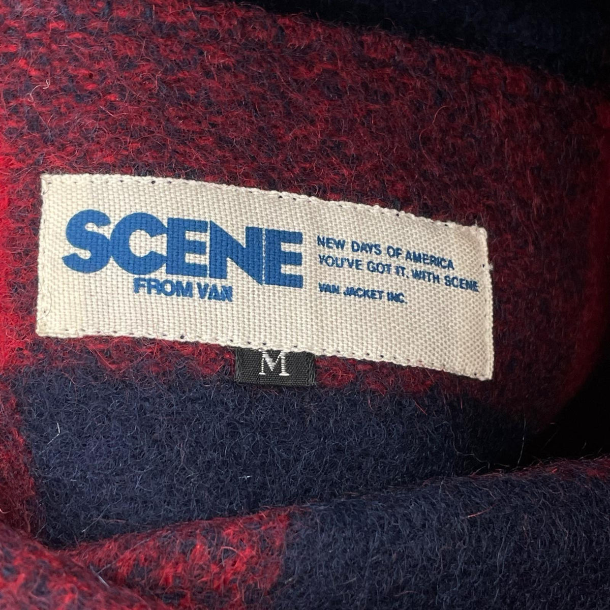 ジャケット 70s CENE from Van ｳｰﾙﾁｪｯｸｼﾞｬｹｯﾄ (M)