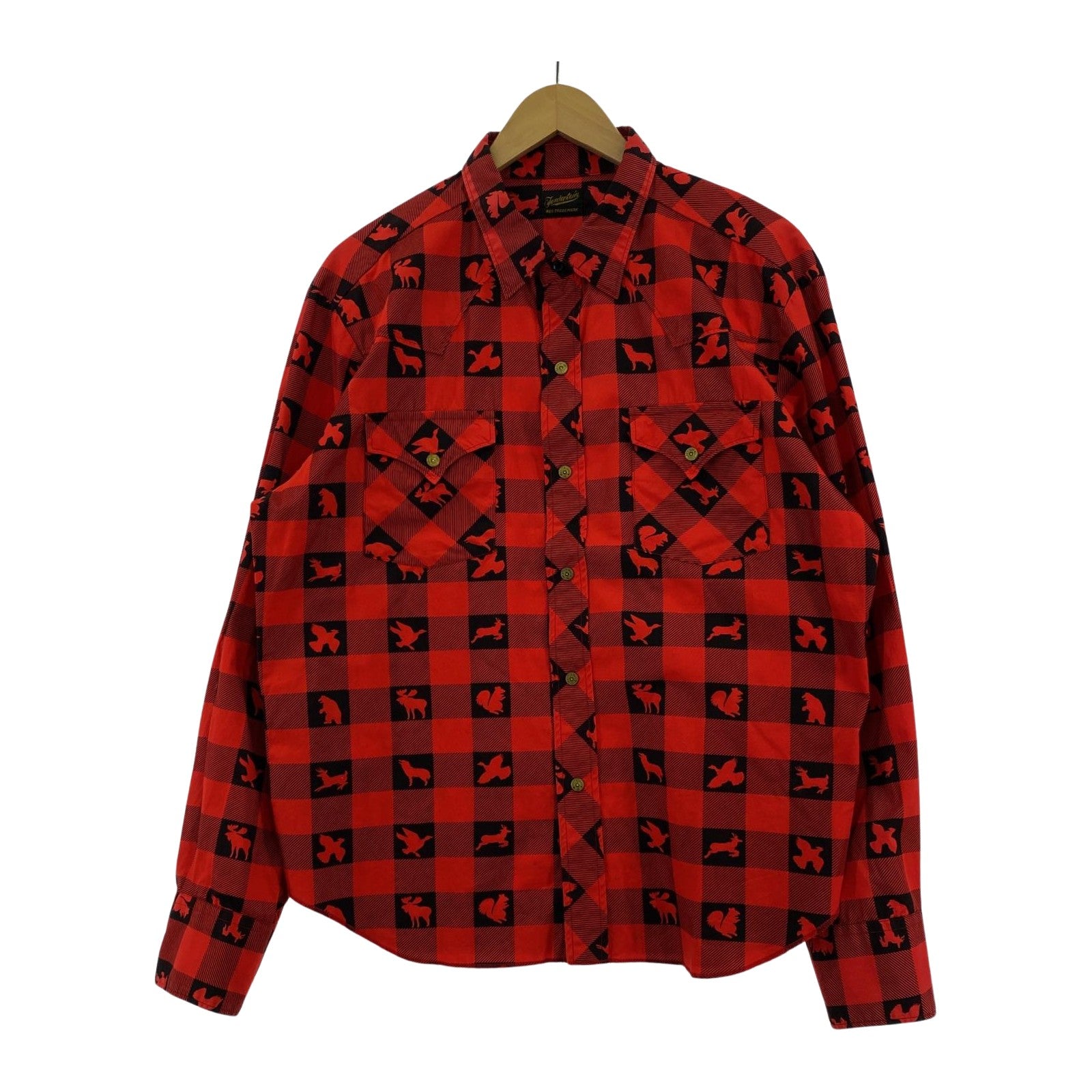 長袖シャツ TENDERLOIN T-WESTERN SHT W ウィンチェスター チェックシャツ M 赤