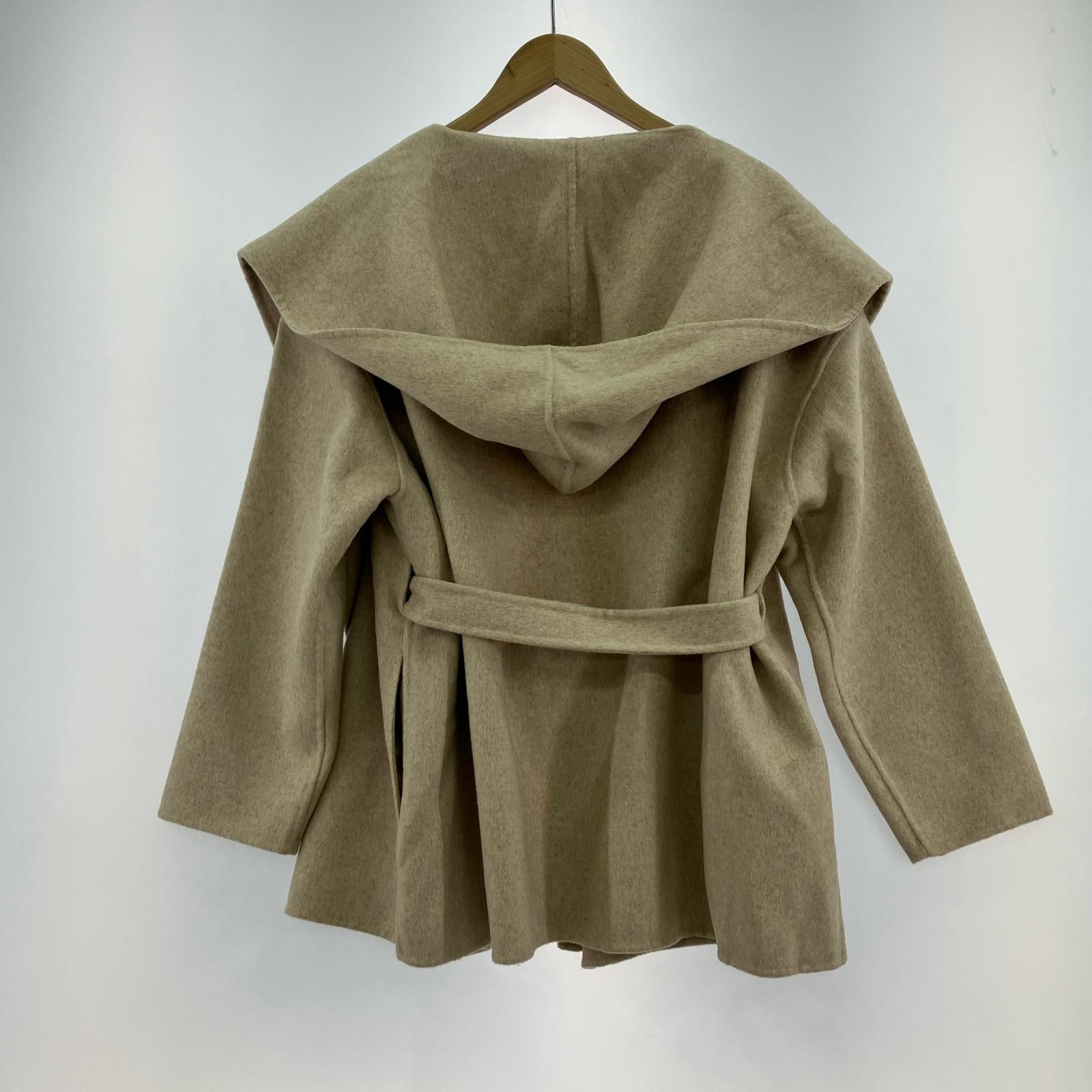 ジャケット regleam/HOODIE SHORT COAT ベージュ