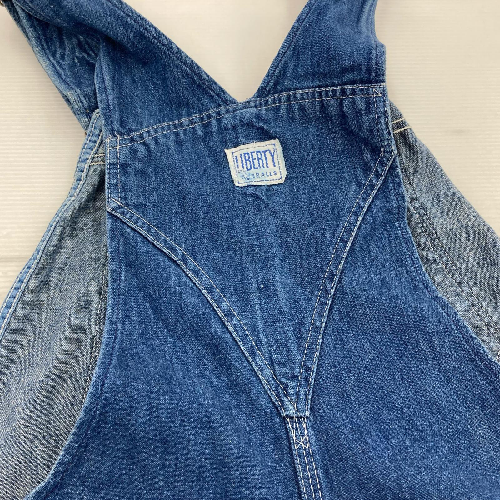 オーバーオール LIBERTY デニム オーバーオール ブルー