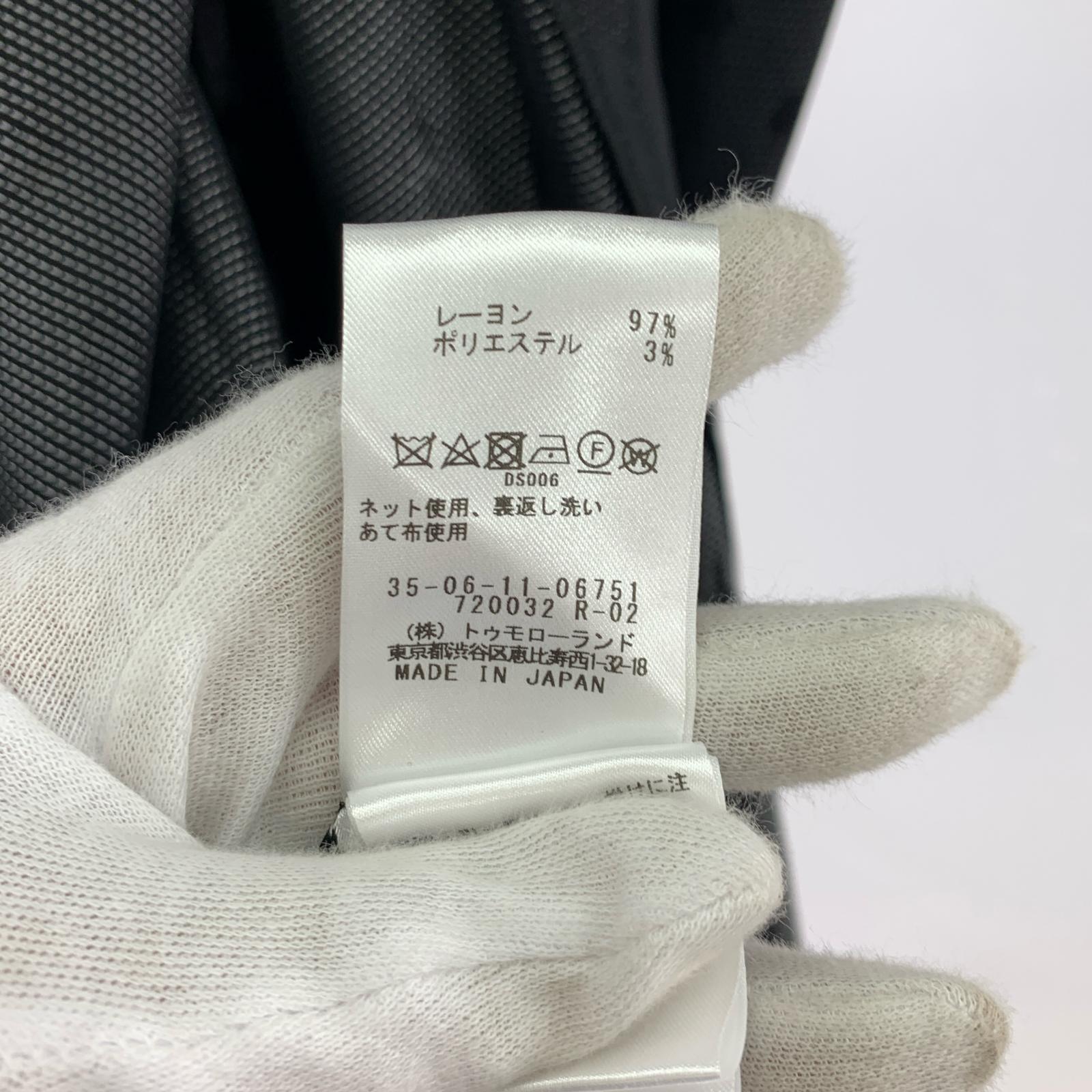 ワンピース シャドードット オーバードレス 36 ブラック