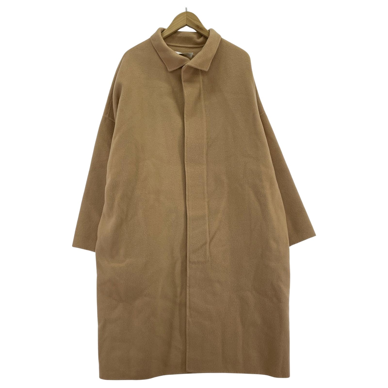 ジャケット EASTBYEASTWEST ウールロングコート ベージュ ベージュ