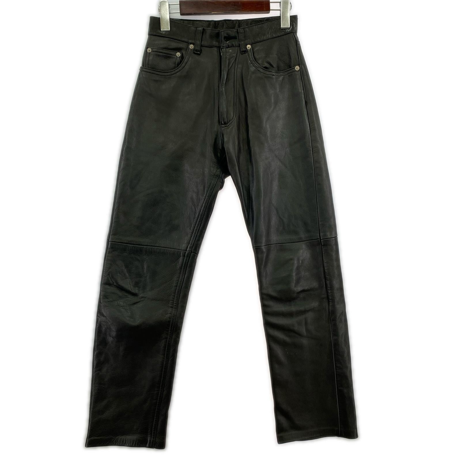 その他ボトムス WIND ARMAR/レザーパンツ ブラック