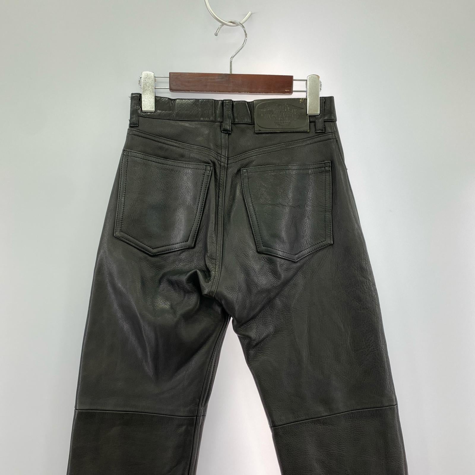 その他ボトムス WIND ARMAR/レザーパンツ ブラック