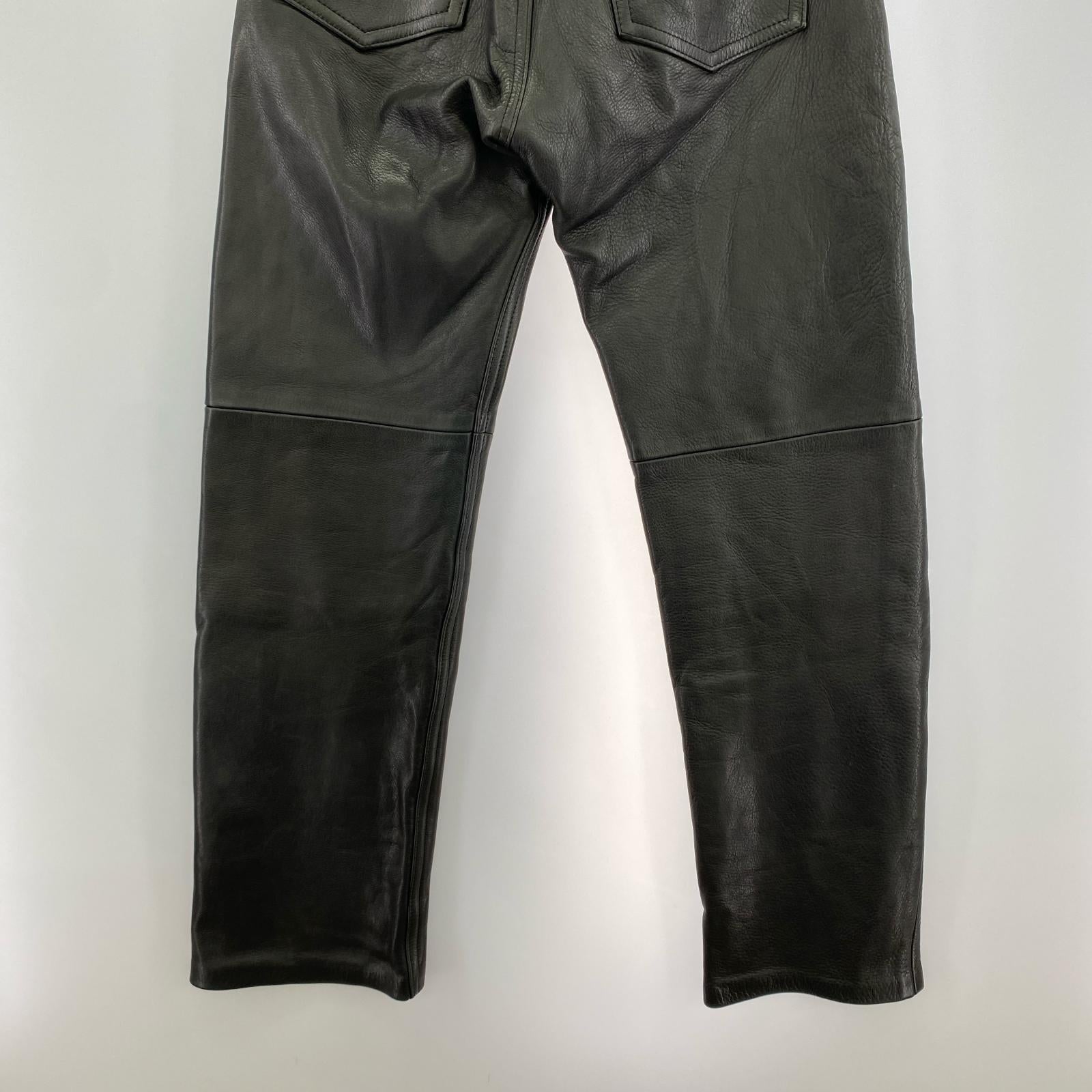 その他ボトムス WIND ARMAR/レザーパンツ ブラック