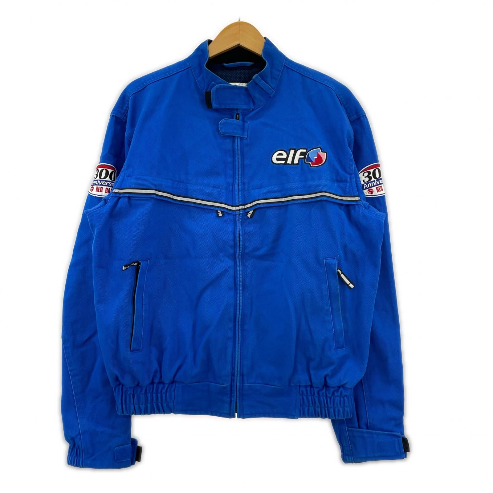 ブルゾン elf レッドバロン300店記念レーシングジャケット L L ブルー