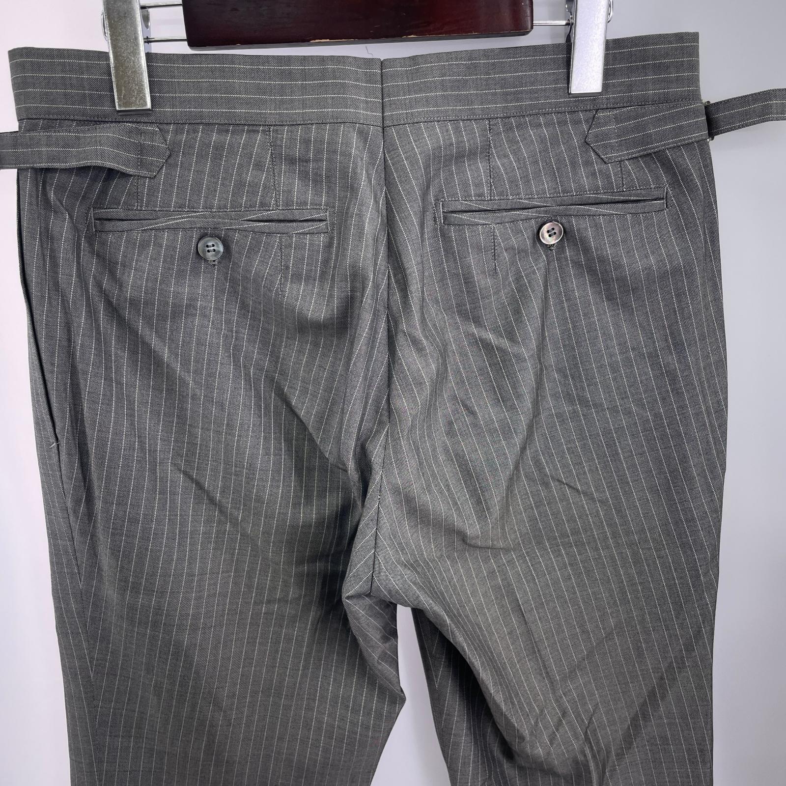 セットアップ vitale barberis canonico 2B ストライプ 灰 グレー