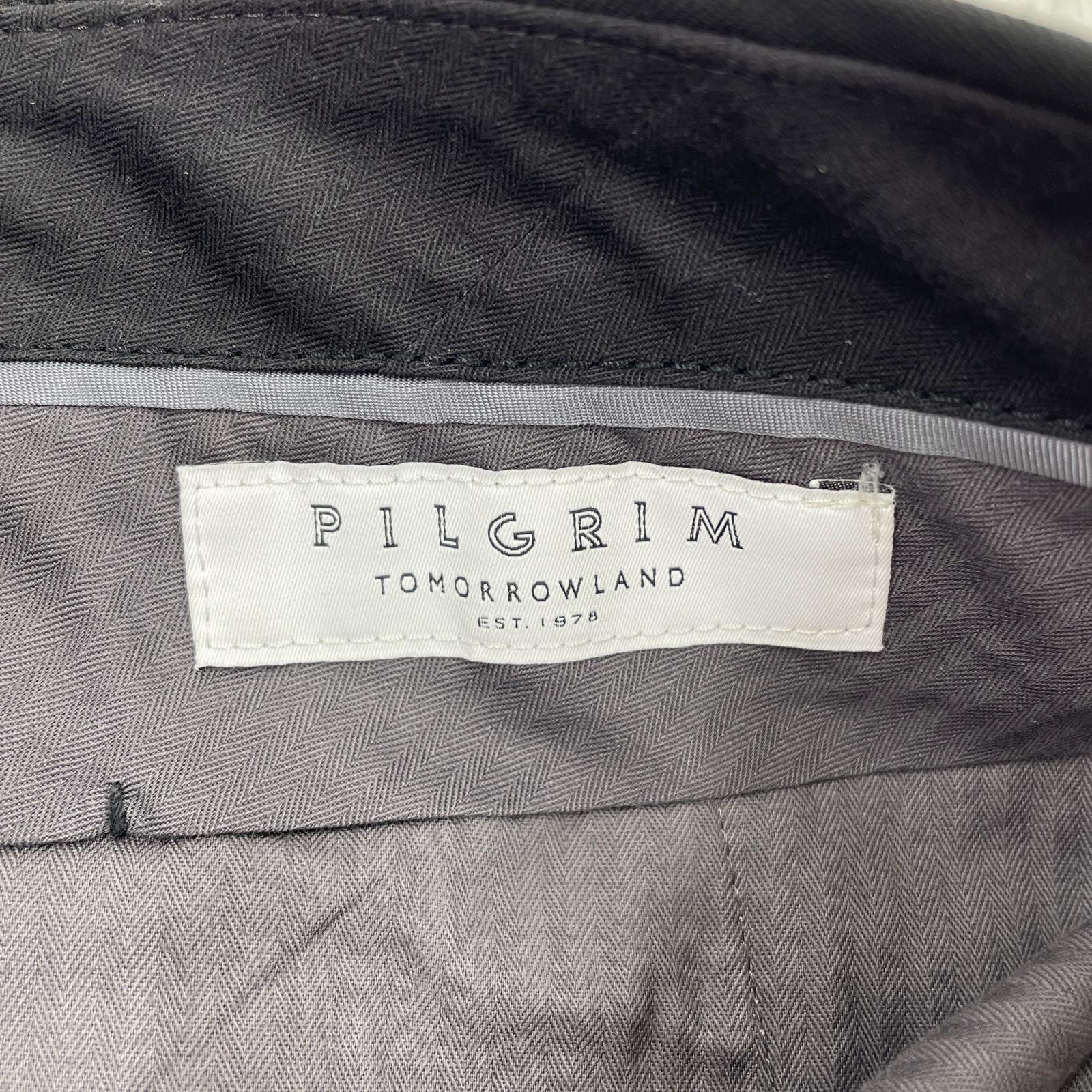 パンツ PILGRIM 1プリーツテーパードスラックス NVY (30) 44 ネイビー