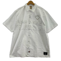 半袖シャツ HTC×Dickies Short Sleeve Work Shirt Shield L ホワイト L ホワイト