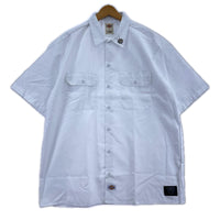 半袖シャツ HTC×Dickies Short Sleeve Work Shirt Flower L ホワイト L ホワイト