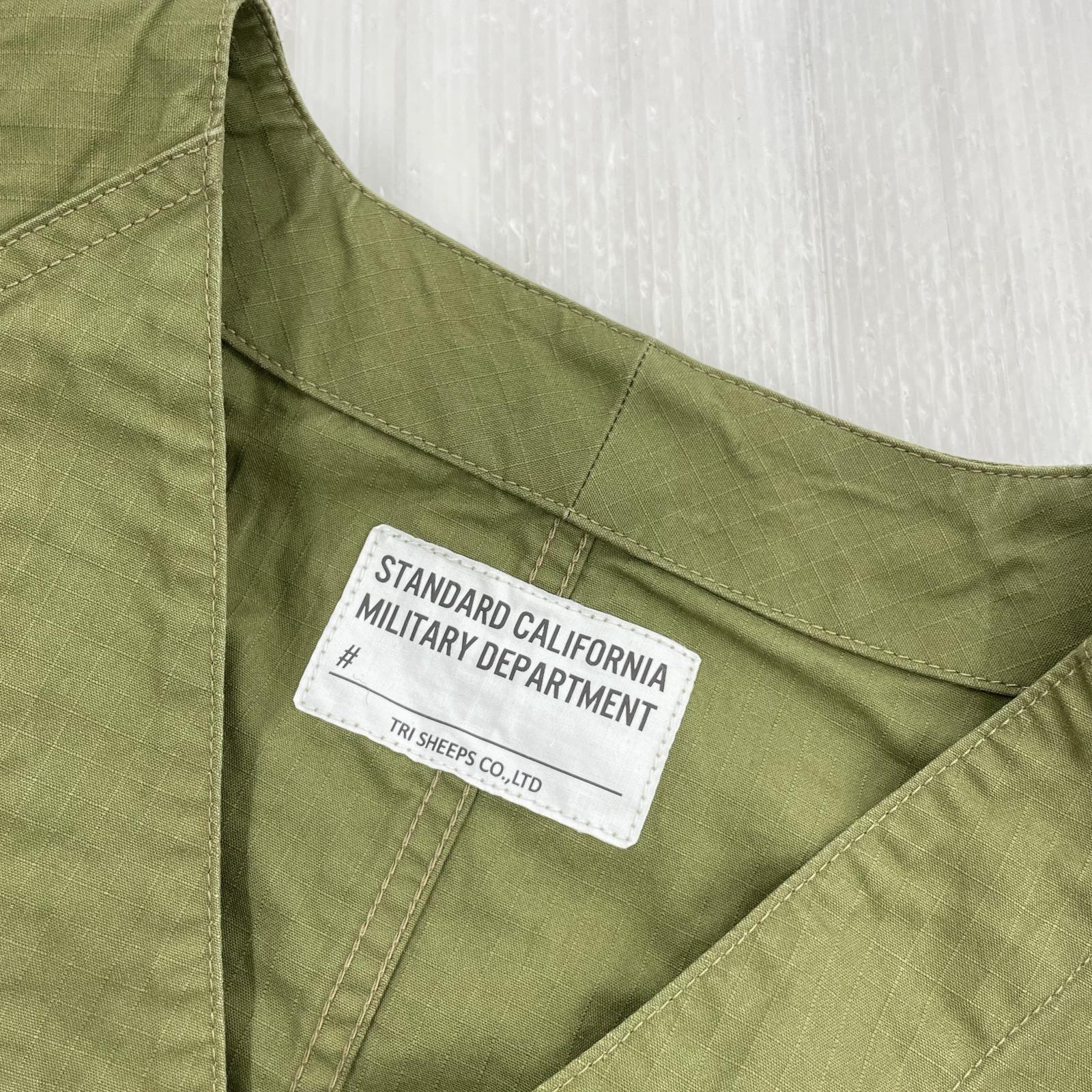 ジャケット STANDARD CALIFORNIA SD Ripstop Engineer Shirt リップストップシャツ L カーキ L カーキ