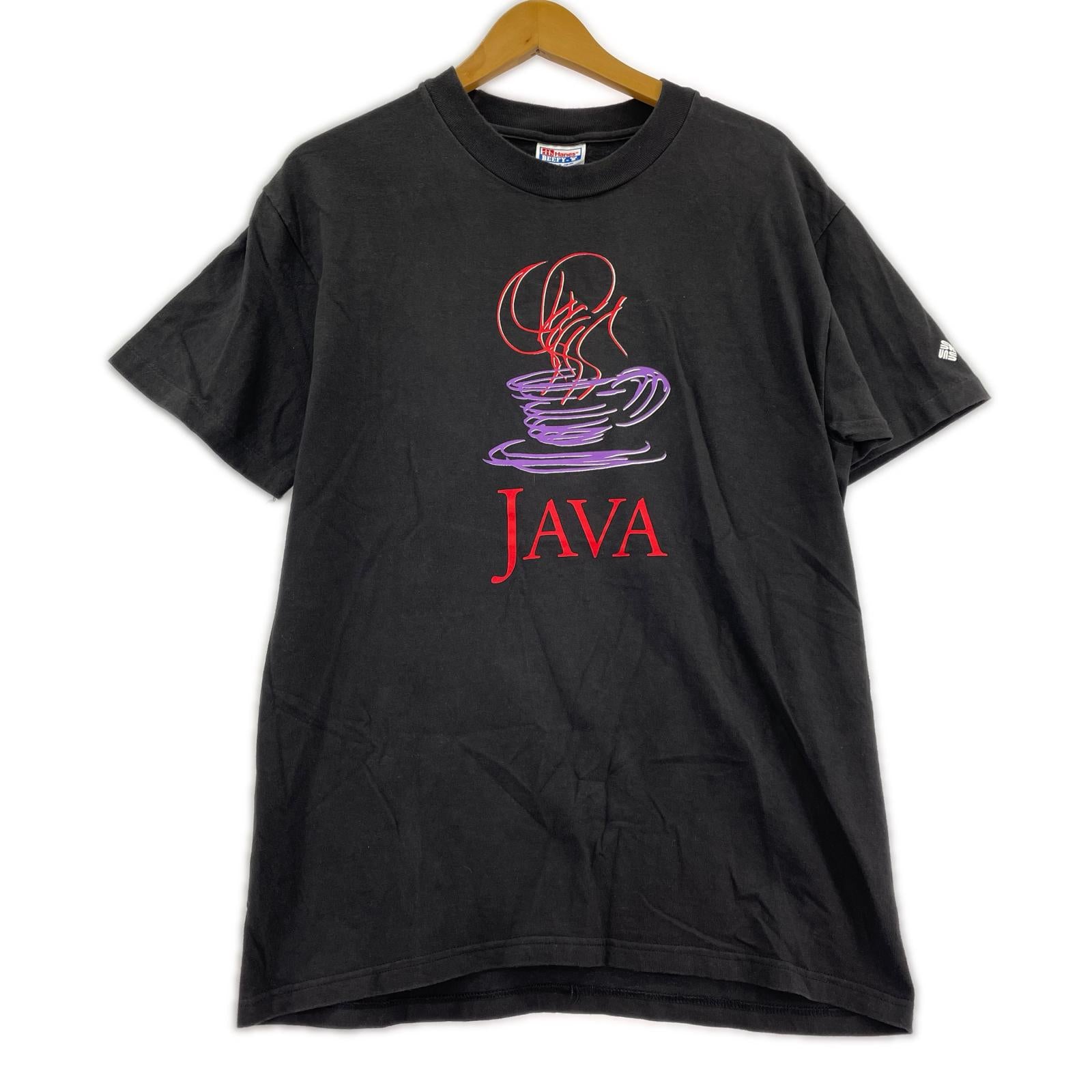 半袖Ｔシャツ Hanes JAVA Tシャツ　90s M ブラック