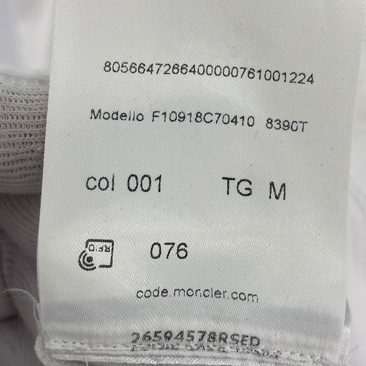 半袖Ｔシャツ MAGLIA T-SHIRT ﾛｺﾞﾌﾟﾘﾝﾄTee 白 (M) M