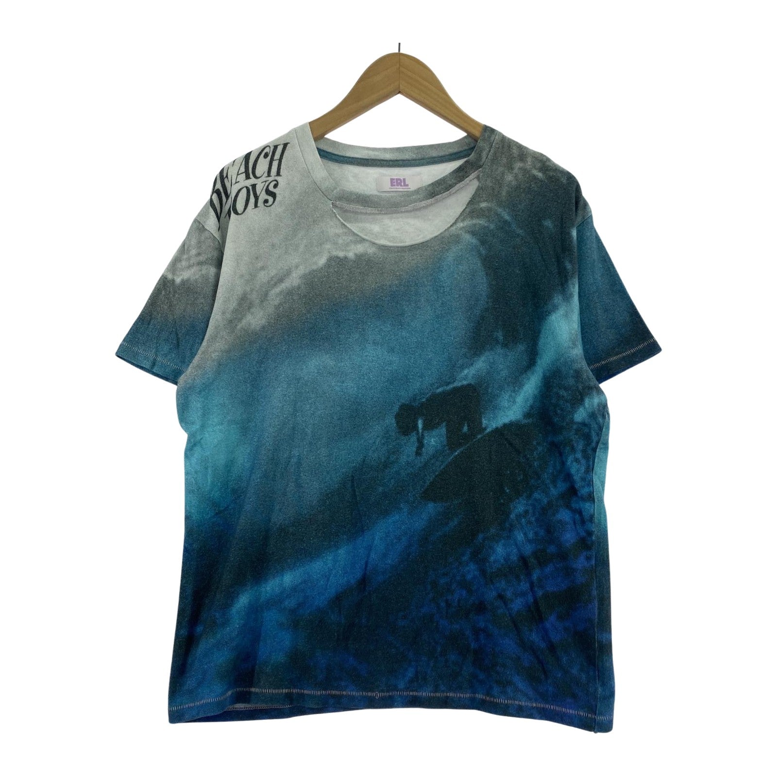 半袖Ｔシャツ ERL BEACH BOYS Size M M ブルー