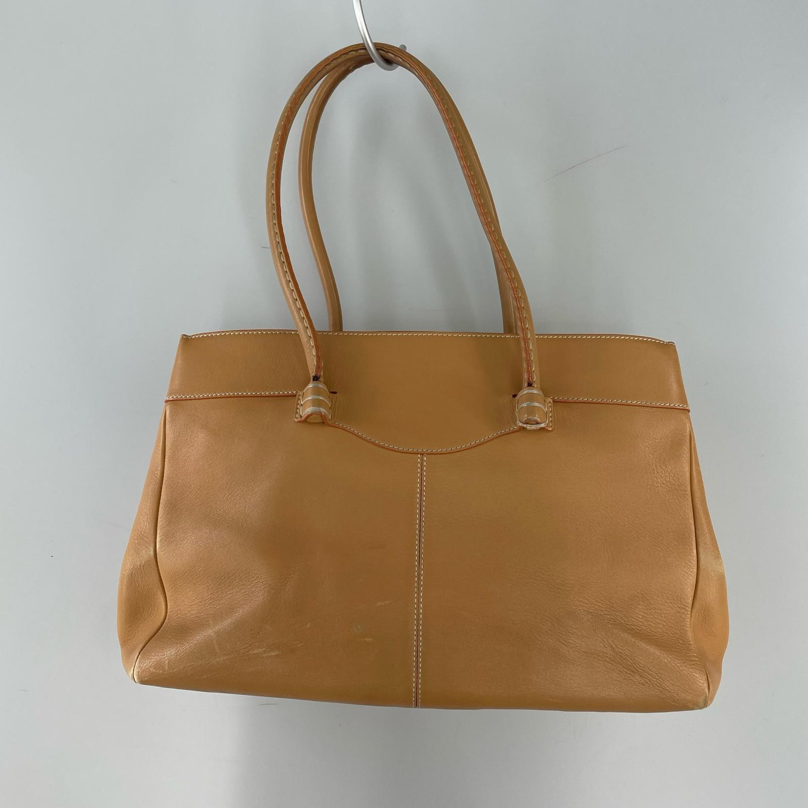 ショルダーバッグ モカシーノ 型押し レザー ベージュ