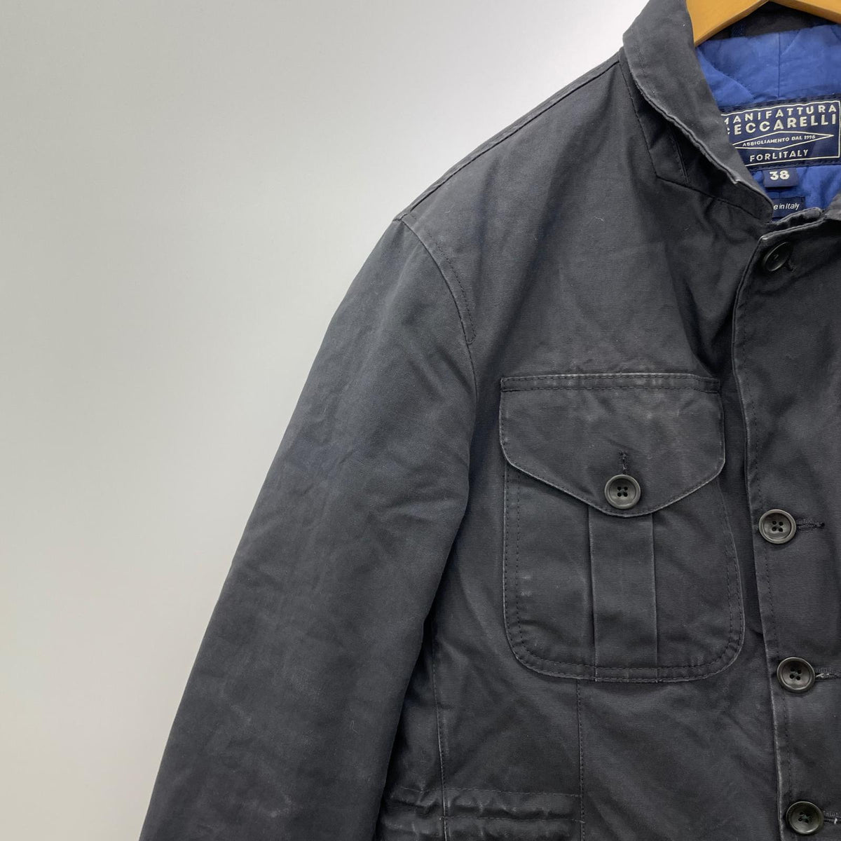 ミリタリージャケット manifattura ceccarelli style 7009 38 グレー