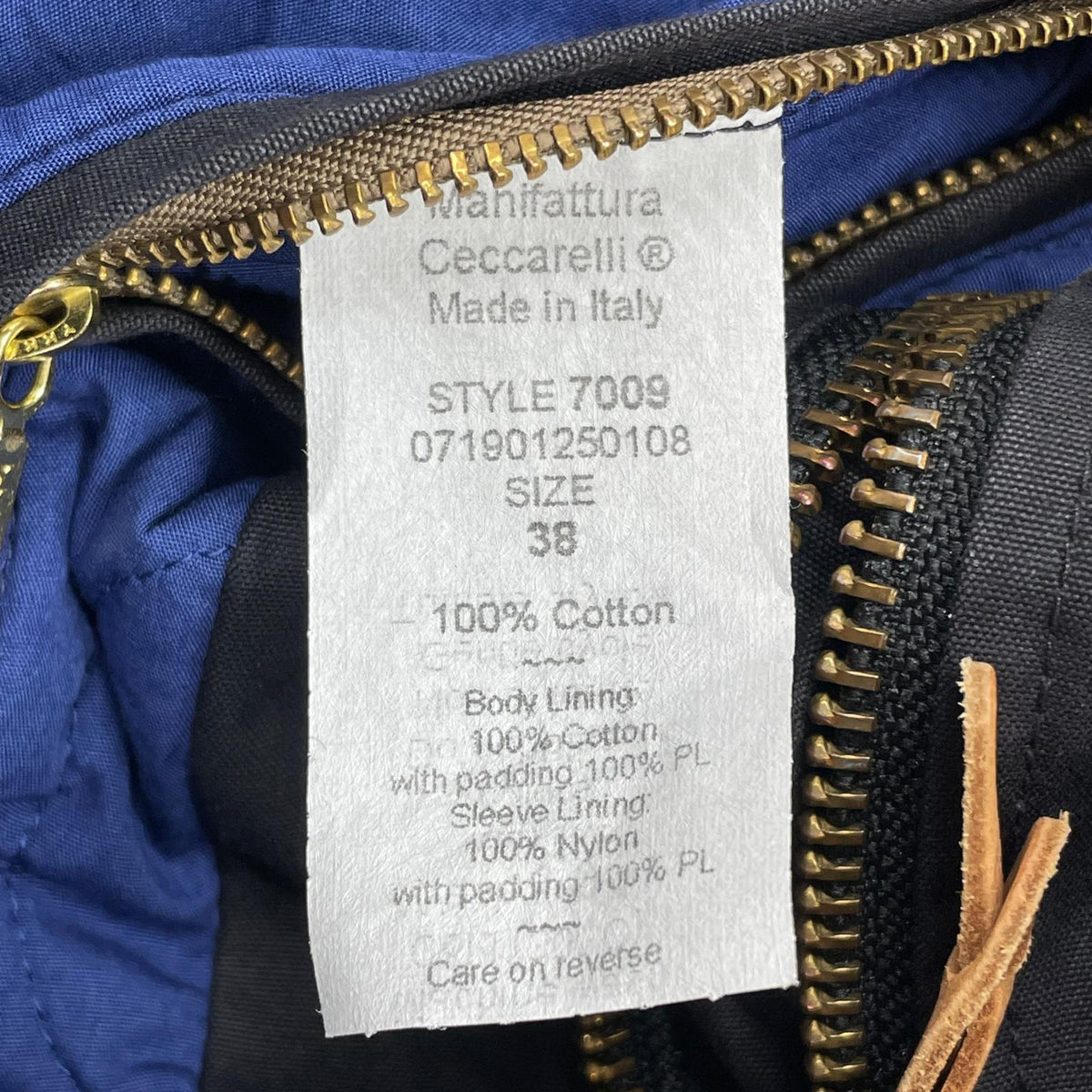 ミリタリージャケット manifattura ceccarelli style 7009 38 グレー