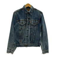 デニムジャケット 70s 4th スモールe ボタン裏32 ネイビー