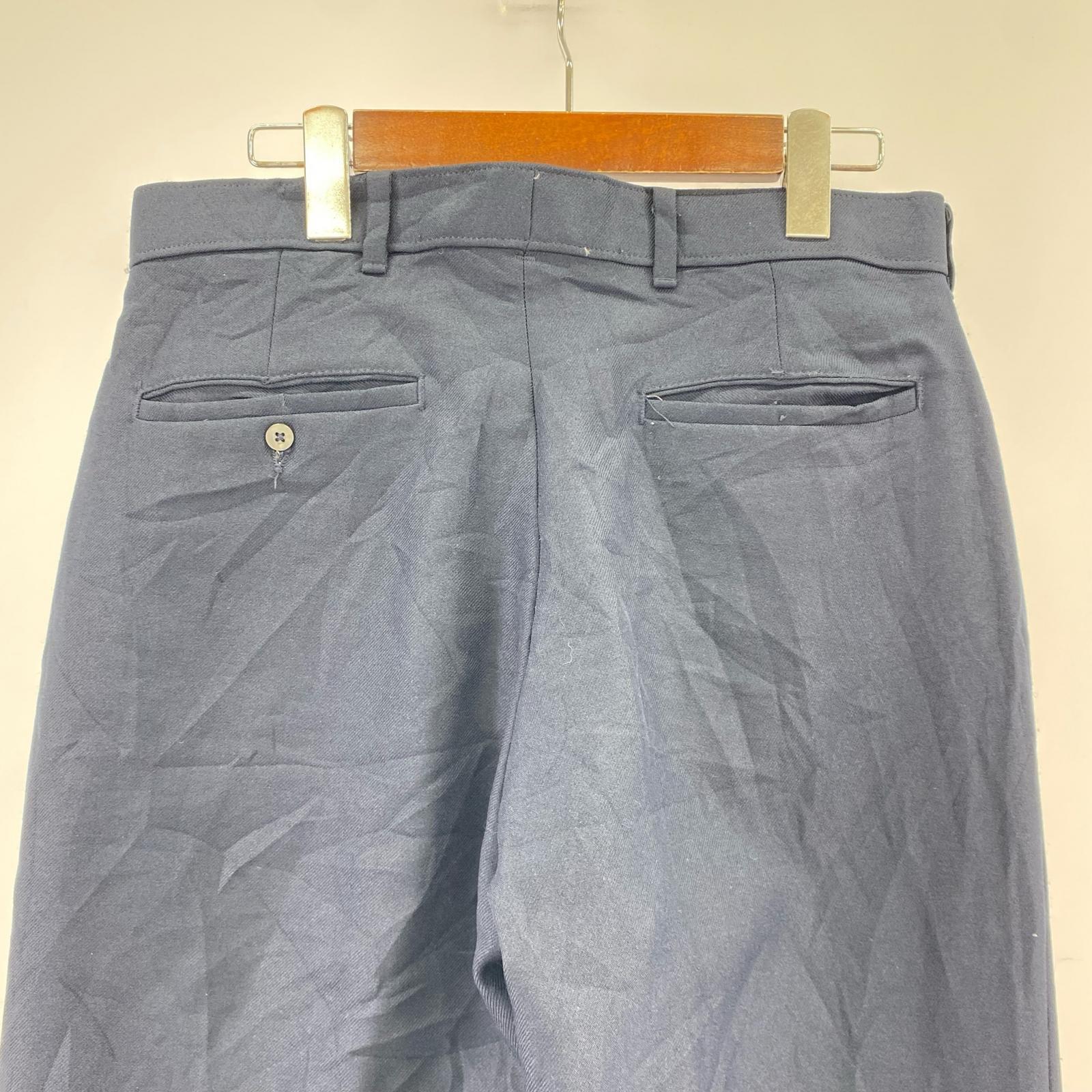 パンツ 70's~80’s　ACTION SLACKS スタプレ ネイビー ネイビー