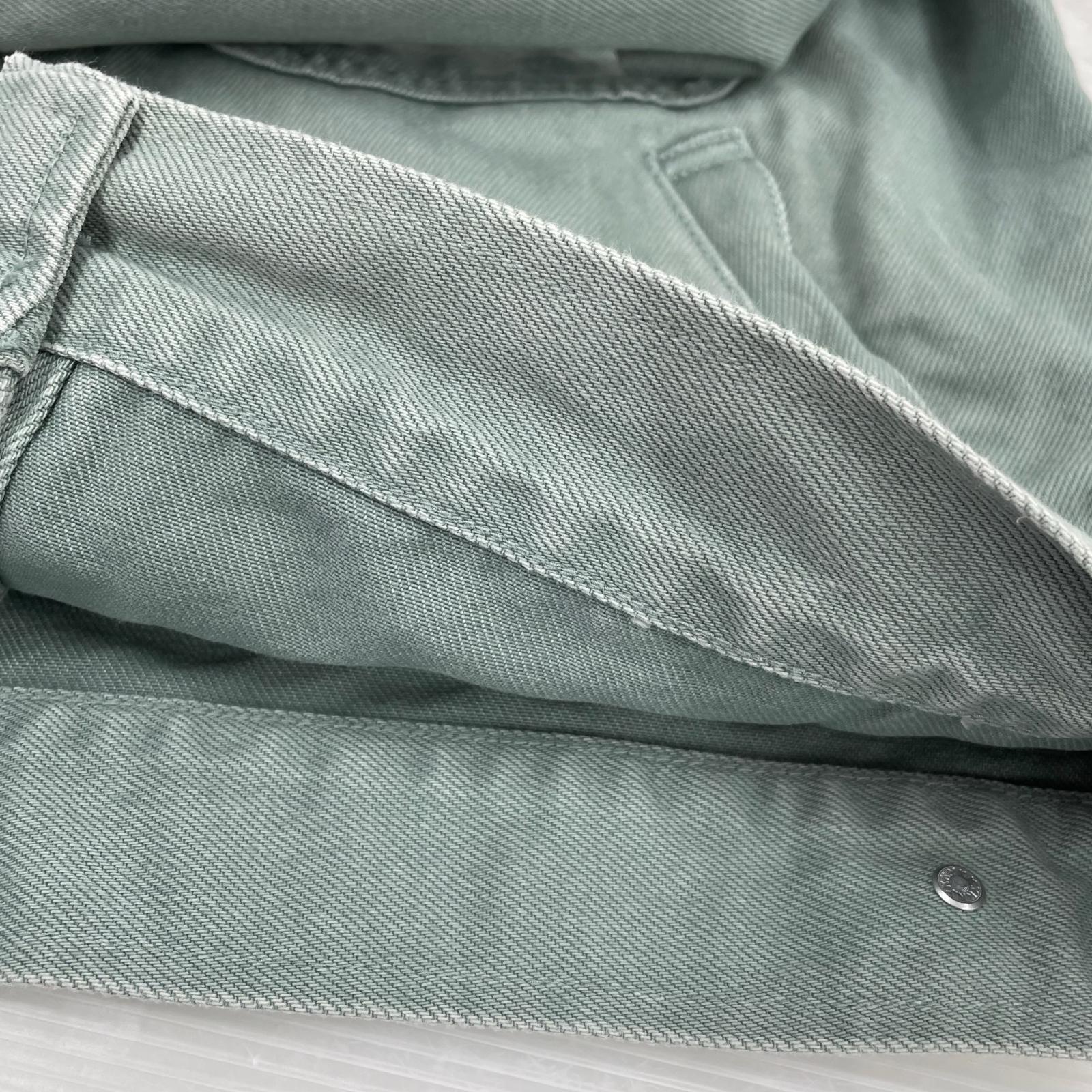 デニムジャケット 24SS Denim chore trucker jacket グリーン S S