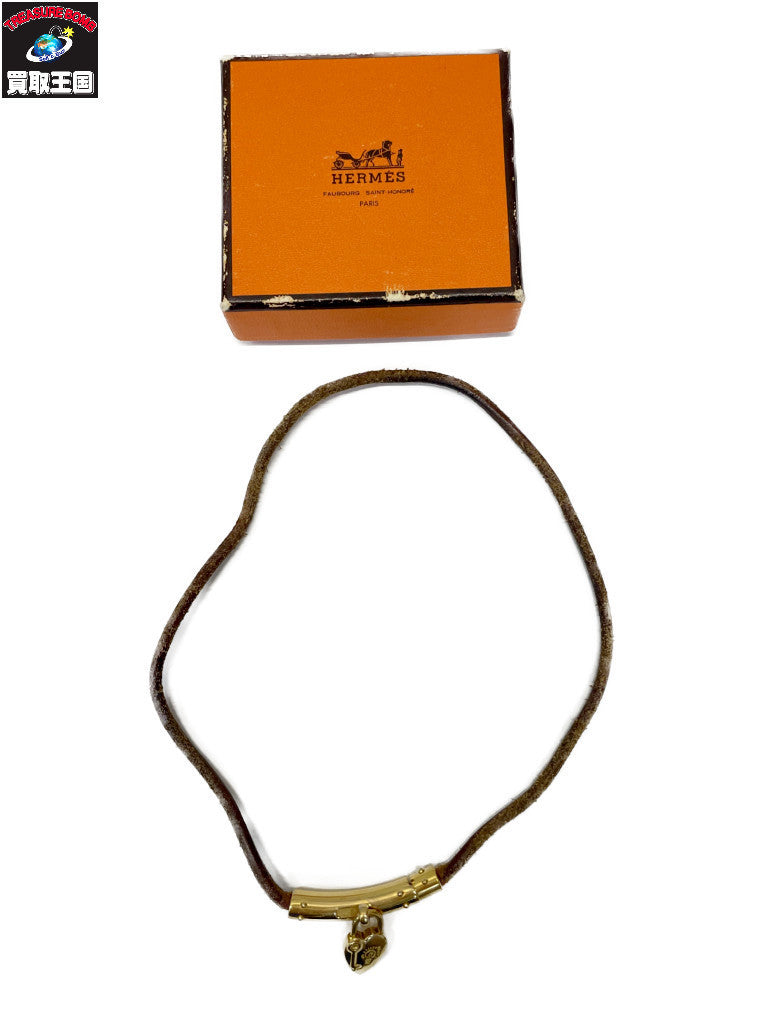 HERMES ヴィヴィリデ ハートパドロックチョーカー