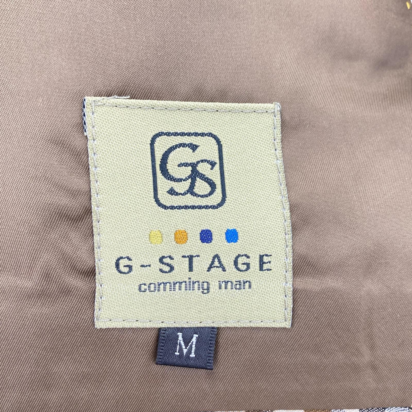 テーラードジャケット G-STAGE ヘリンボーン ベージュ (M) M ベージュ