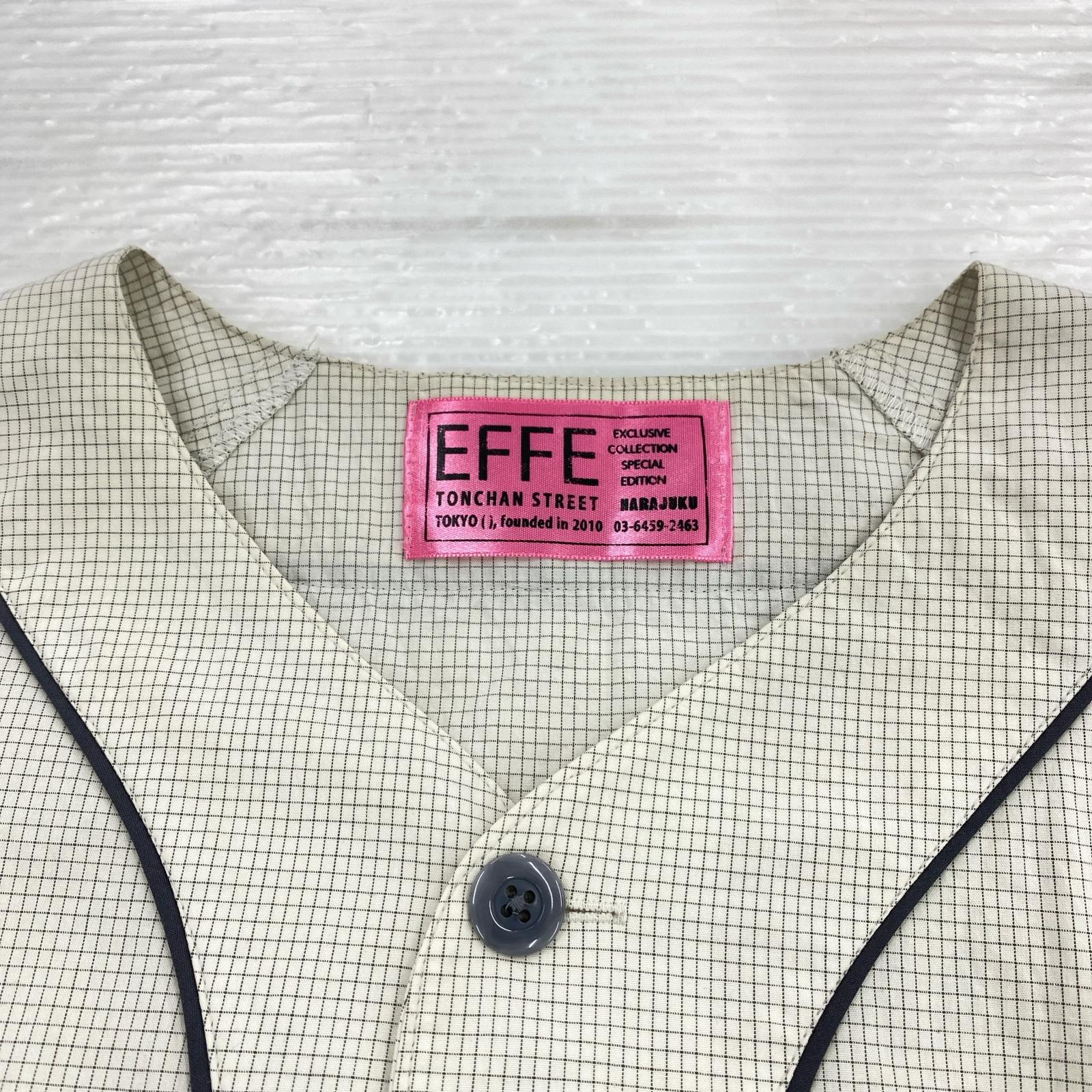 半袖シャツ EFFE TONCHAN STREET ベースボールシャツ ホワイト