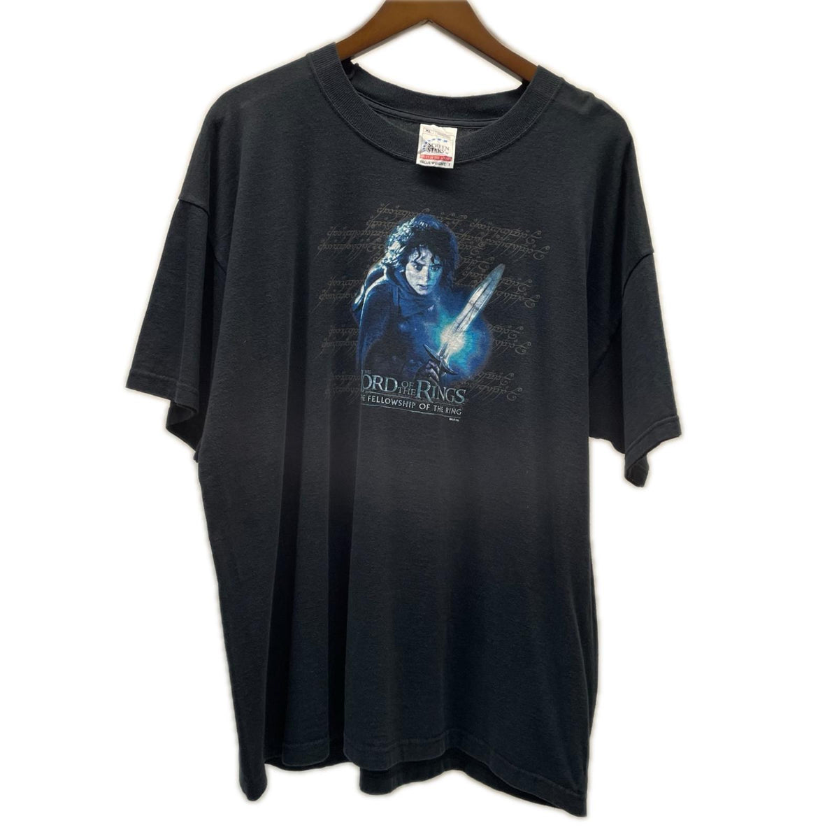 半袖Ｔシャツ 00s LORD OF THE RINGS ムービーTシャツ 2001年 EURO SCREEN STARS LL ブラック