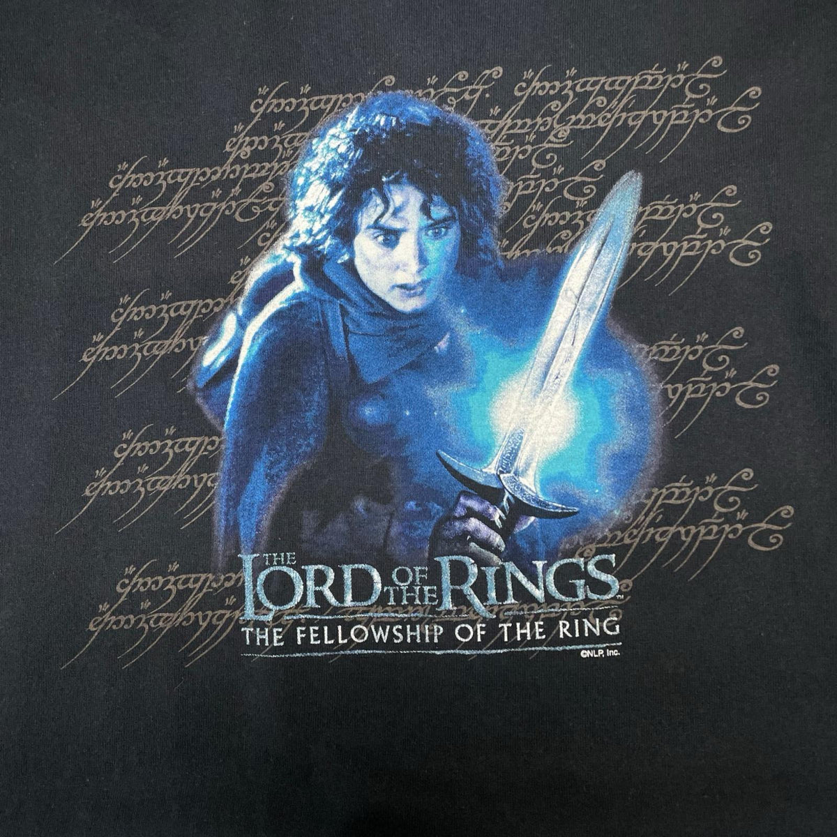 半袖Ｔシャツ 00s LORD OF THE RINGS ムービーTシャツ 2001年 EURO SCREEN STARS LL ブラック