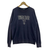 スウェット UNDERCOVER ﾌﾟﾘﾝﾄｽｳｪｯﾄ 紺 (L) L ネイビー