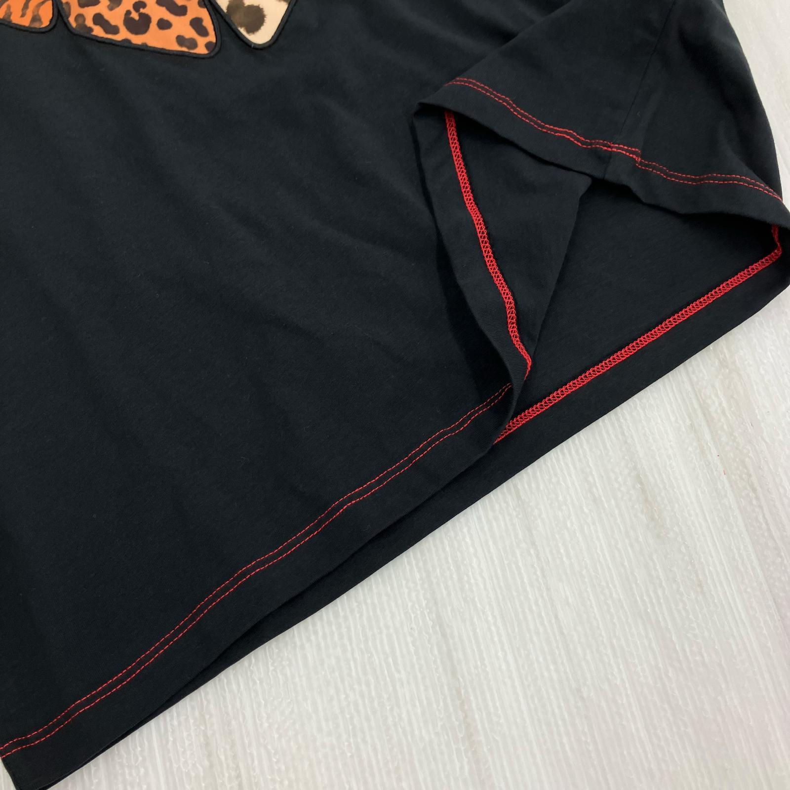 半袖Ｔシャツ パッチ アニマルプリントTEE/ブラック M ブラック