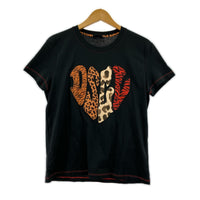 半袖Ｔシャツ パッチ アニマルプリントTEE/ブラック M ブラック