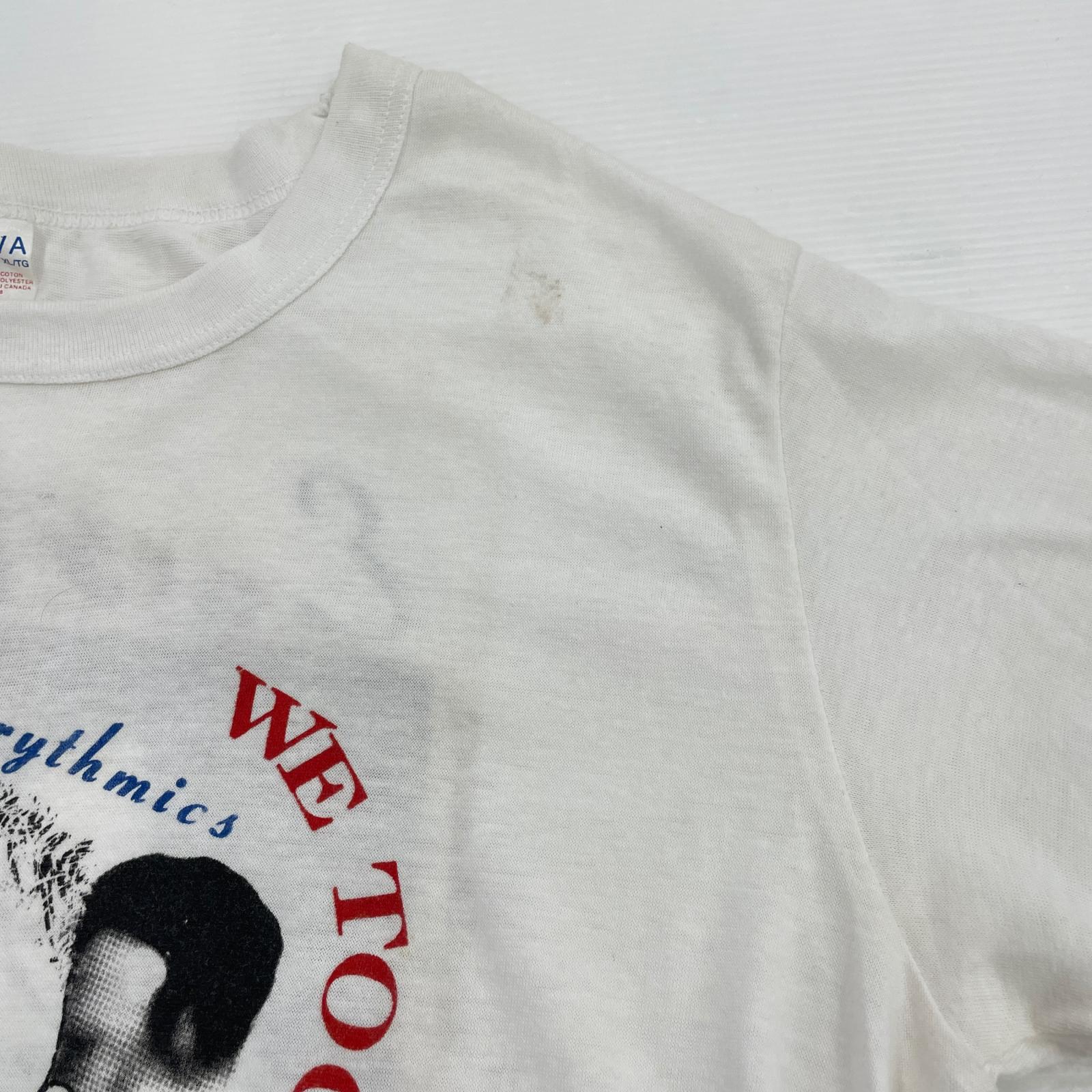 半袖Ｔシャツ 80s Eurythmics ツアーTee カナダ製 XL ホワイト