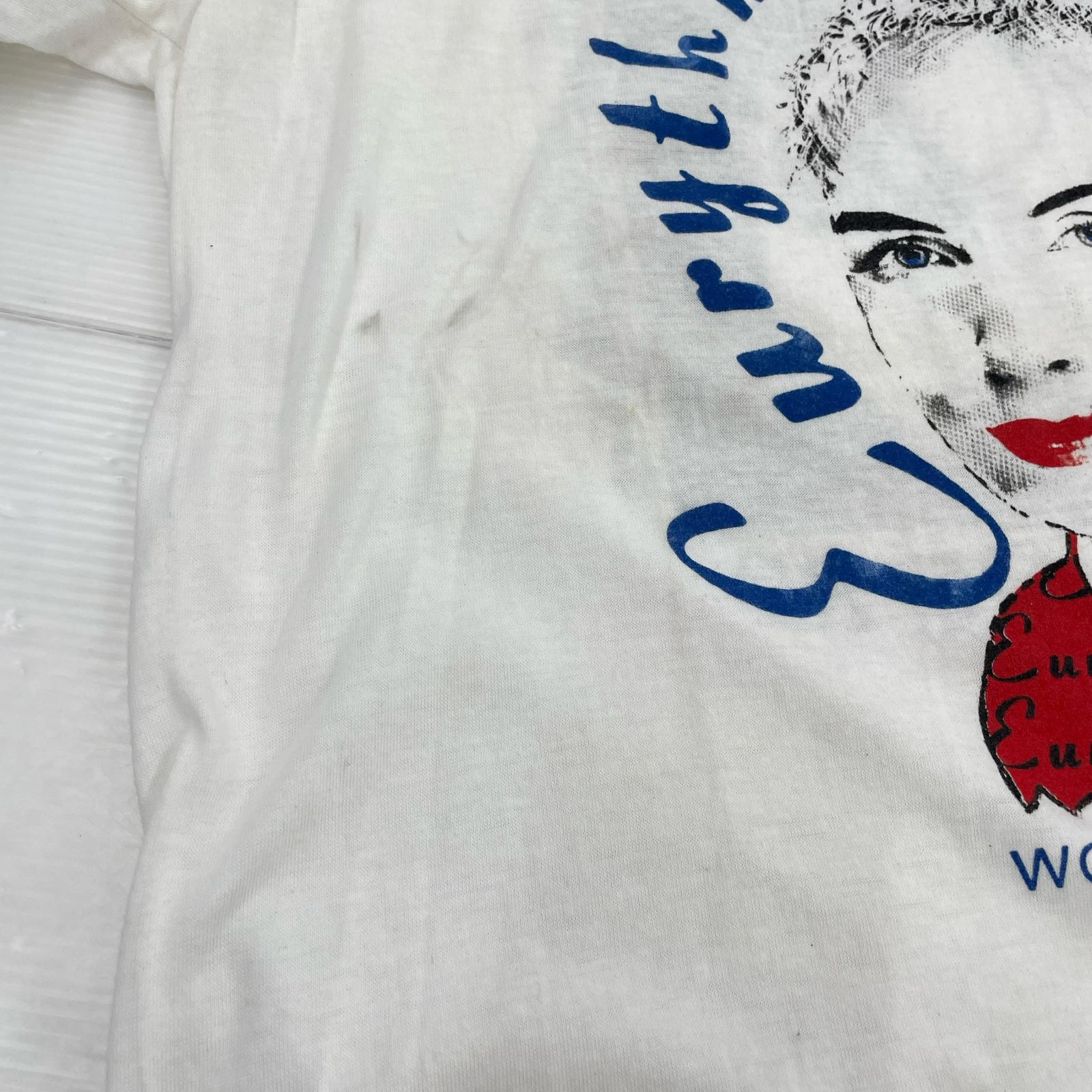 半袖Ｔシャツ 80s Eurythmics ツアーTee カナダ製 XL ホワイト