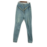 デニムパンツ KAPITAL ｽﾅｯﾌﾟﾎﾞﾀﾝ ﾍﾞﾙﾃｯﾄﾞﾃﾞﾆﾑﾊﾟﾝﾂ ｻｯｸｽ