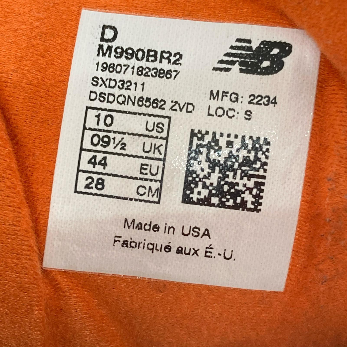スニーカー Teddy Santis 990V2 28.0 茶紫 28cm (US10 UK9 1/2 EU46) ブラウン