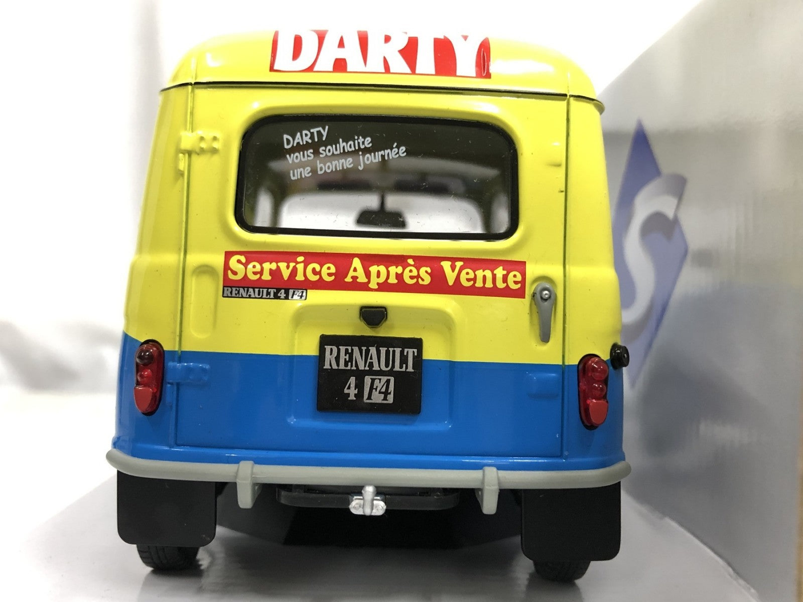 SOLIDO RENAULT - R4 F4 VAN DARTY 1988 スケールカー