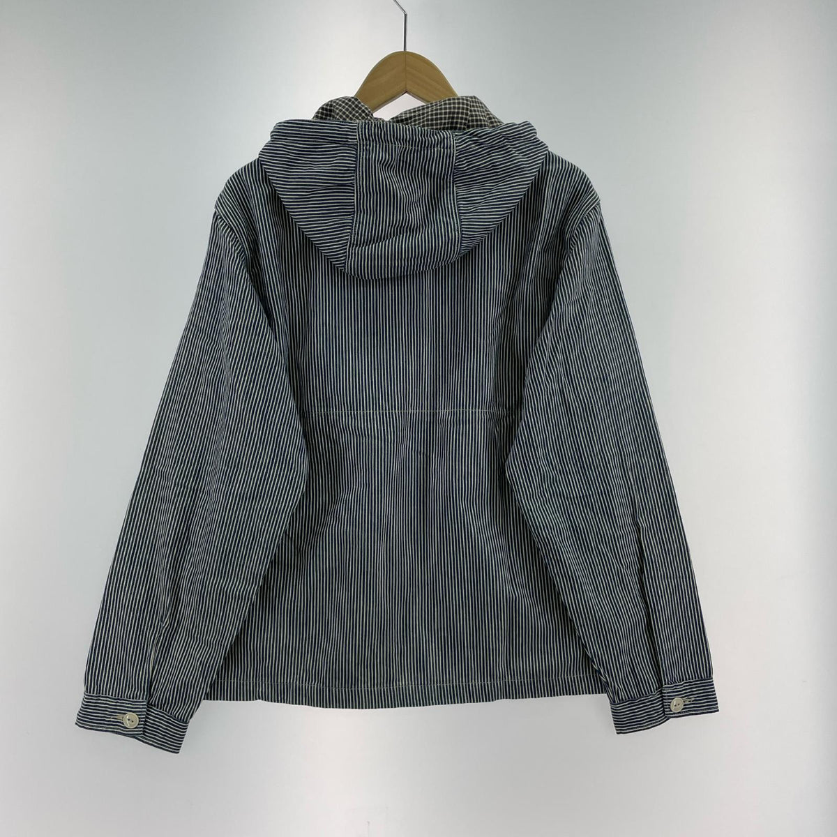 パーカー RRL INDIGO STRIPED TWILL HOODED JACKET S ブルー S ブルー