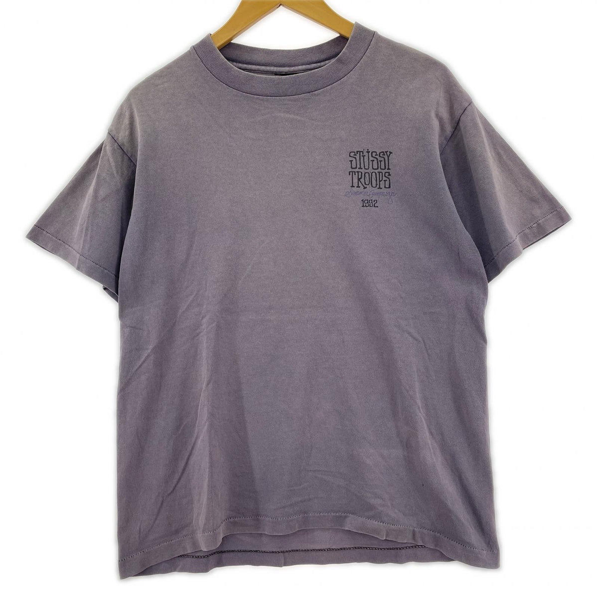 半袖Ｔシャツ 90’s　”STUSSY TROOPS 1992” TEE パープル