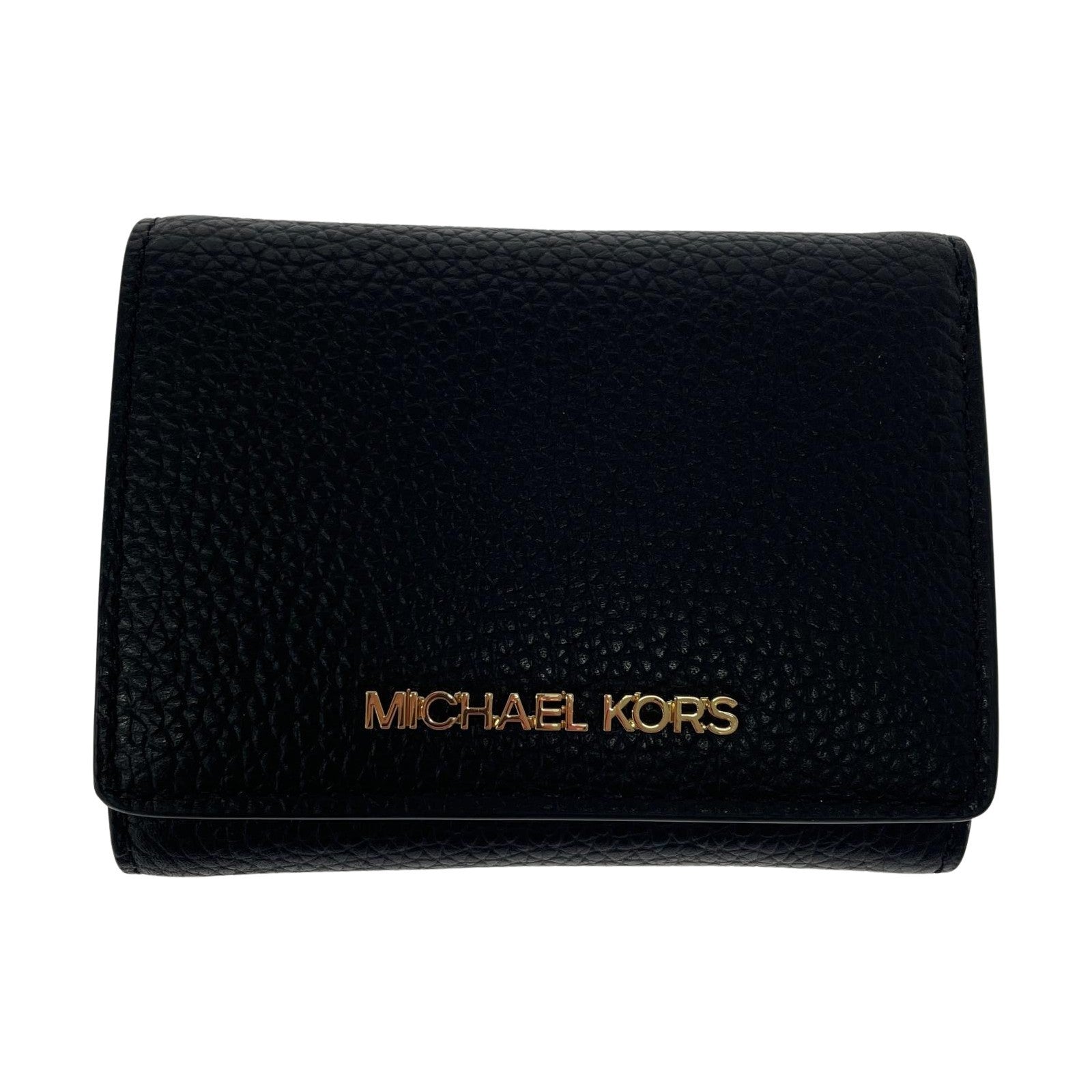 コンパクトウォレット MICHEAL KORS 三つ折り財布 ブラック