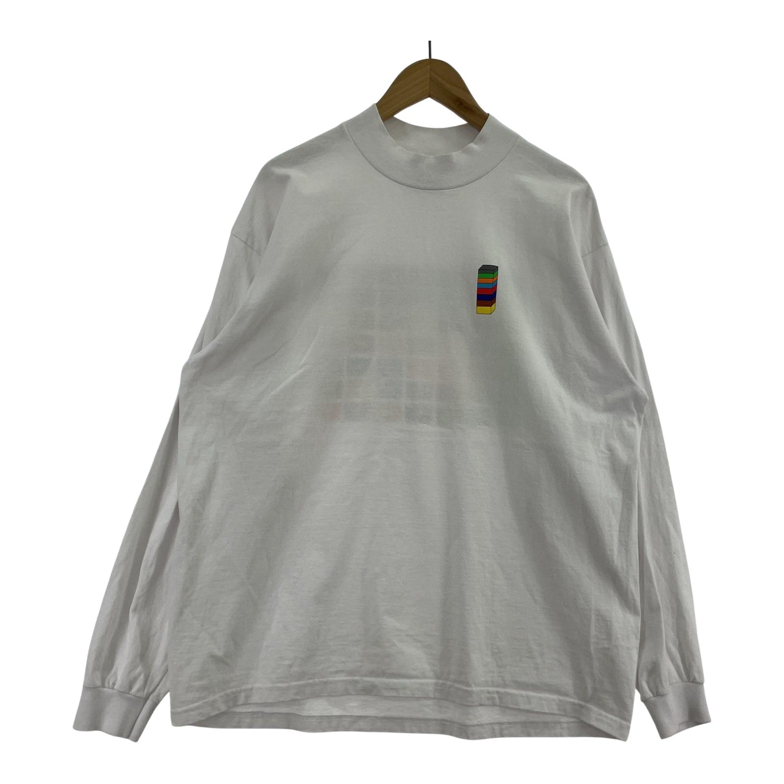 長袖Ｔシャツ MOCK TURTLE L/S TEE 白 ホワイト