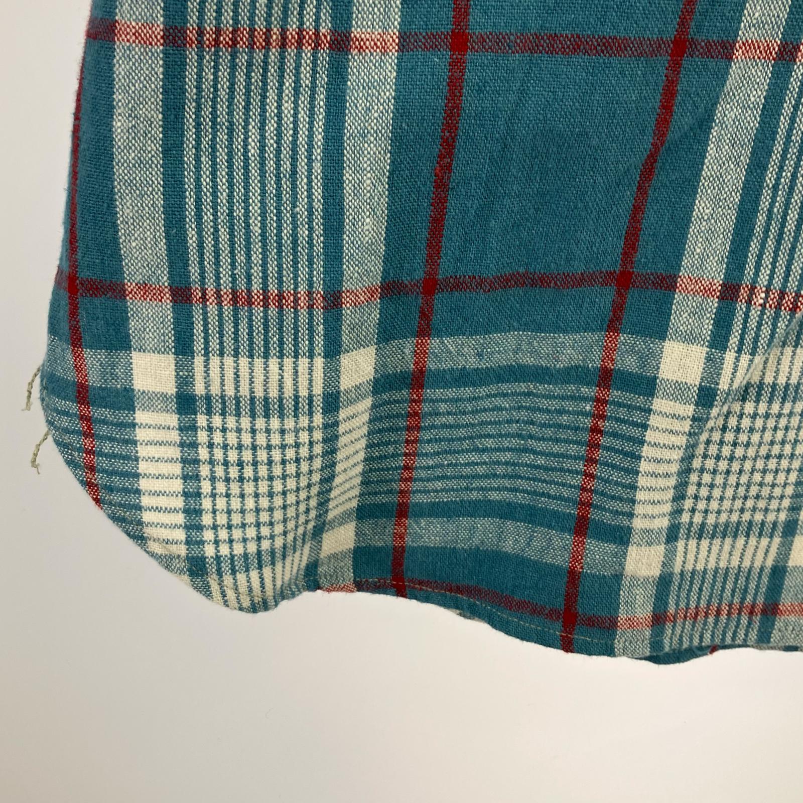 長袖シャツ LONG SLEEVE CHECK WORK SHIRTS ブルー36 36 ブルー
