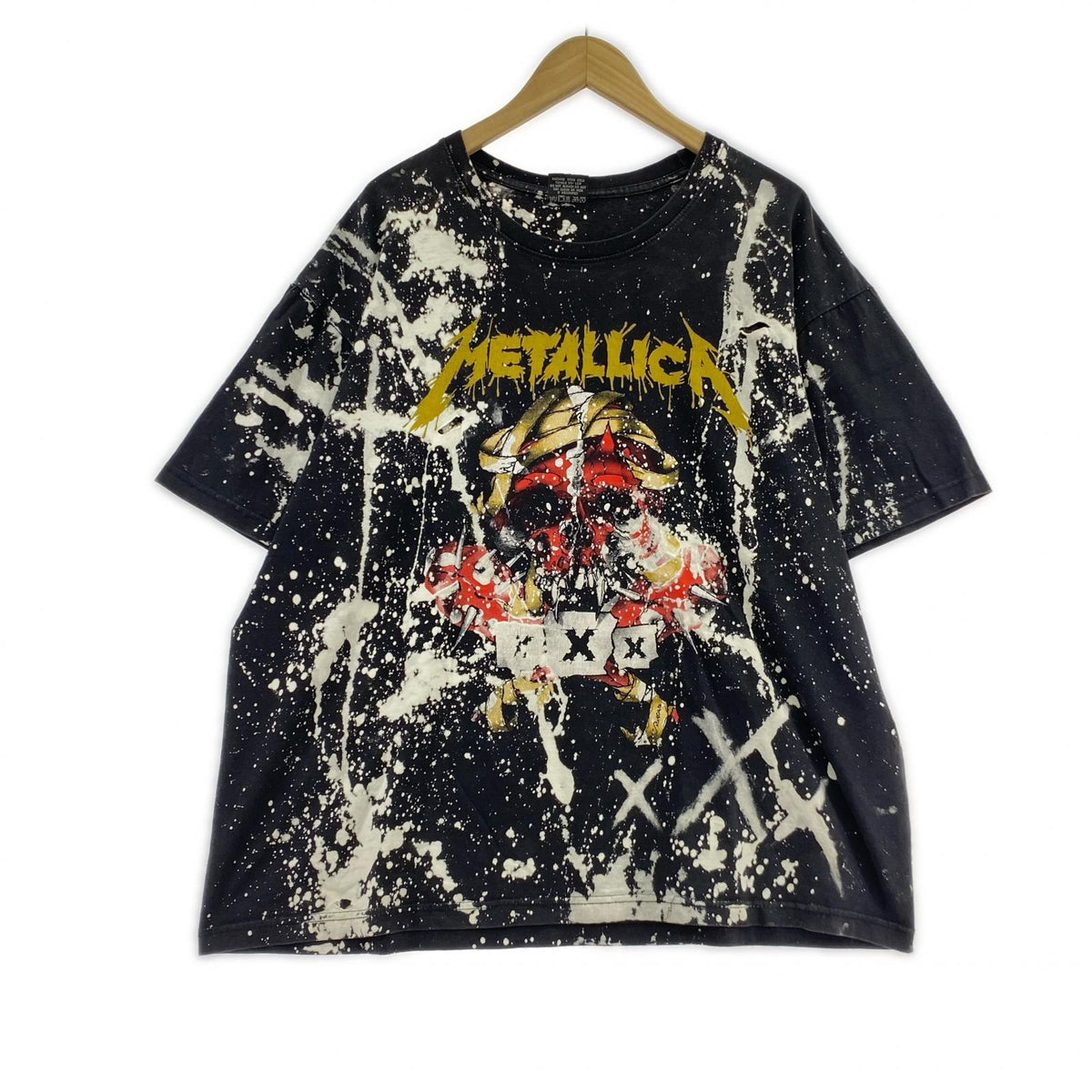 半袖Ｔシャツ METALLICA 総柄 黒（XL） ブラック